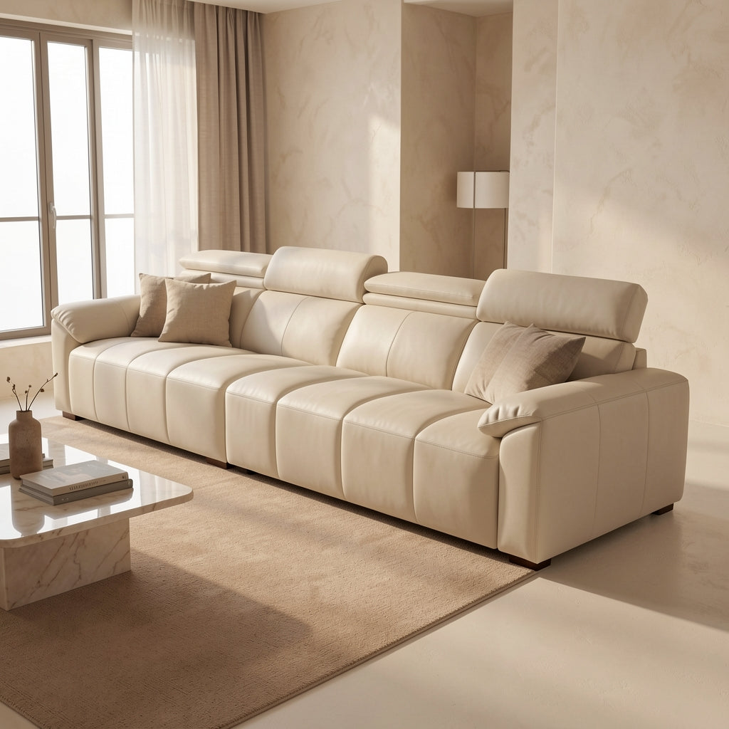 Dark Modern Sofa (DYSJ011) in tonal taupe cocoon