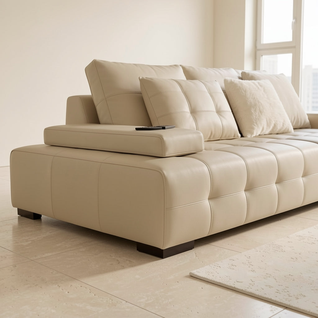 Modern White Sofa (DYSJ02) in low