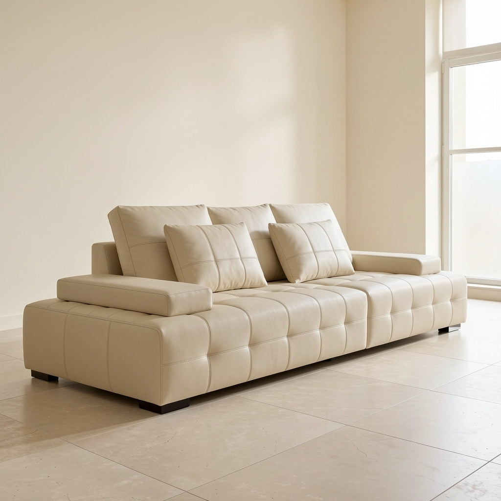 Modern White Sofa (DYSJ02) in right