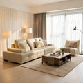 Modern White Sofa (DYSJ02) in home staged