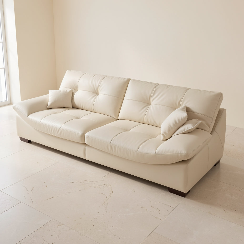 Cream Tufted Sofa (DYSJ08) in elevated