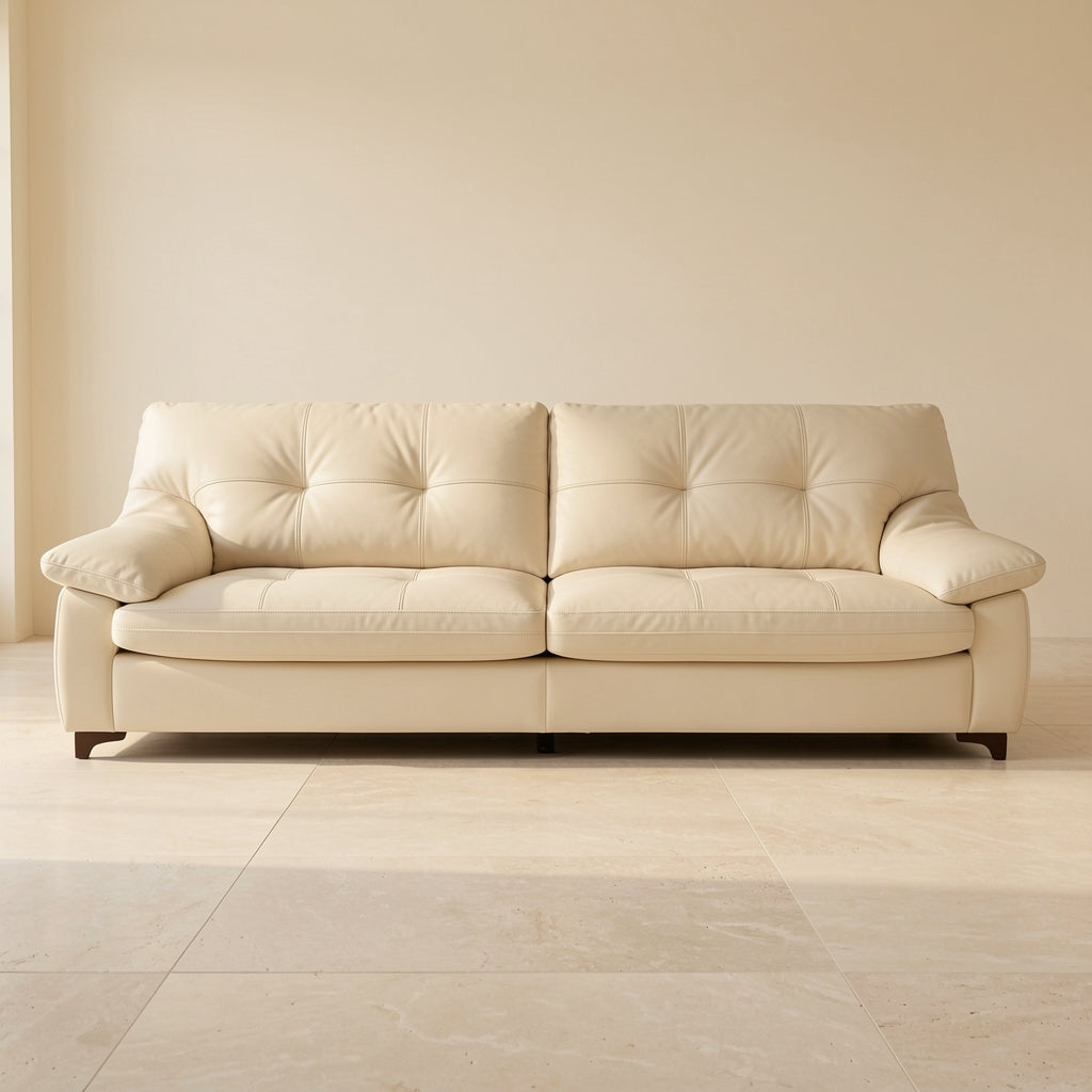 Cream Tufted Sofa (DYSJ08) in front