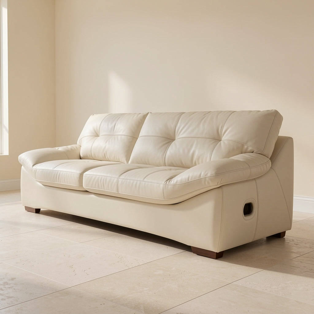 Cream Tufted Sofa (DYSJ08) in left