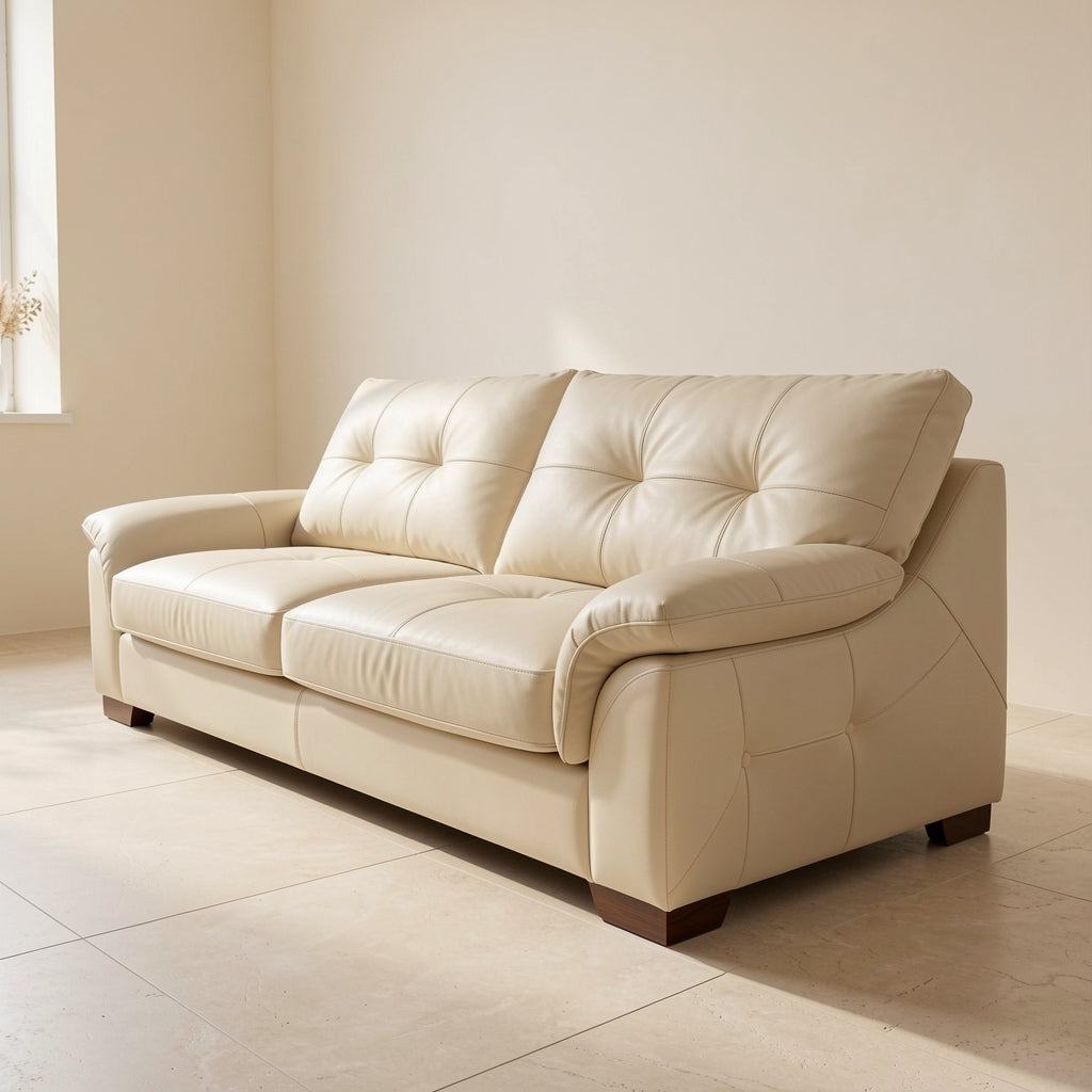 Cream Tufted Sofa (DYSJ08) in right
