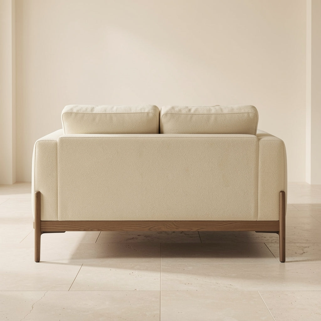 Cream Modern Sofa (DY雪尼尔沙发) in back
