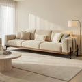 Cream Modern Sofa (DY雪尼尔沙发) in home staged