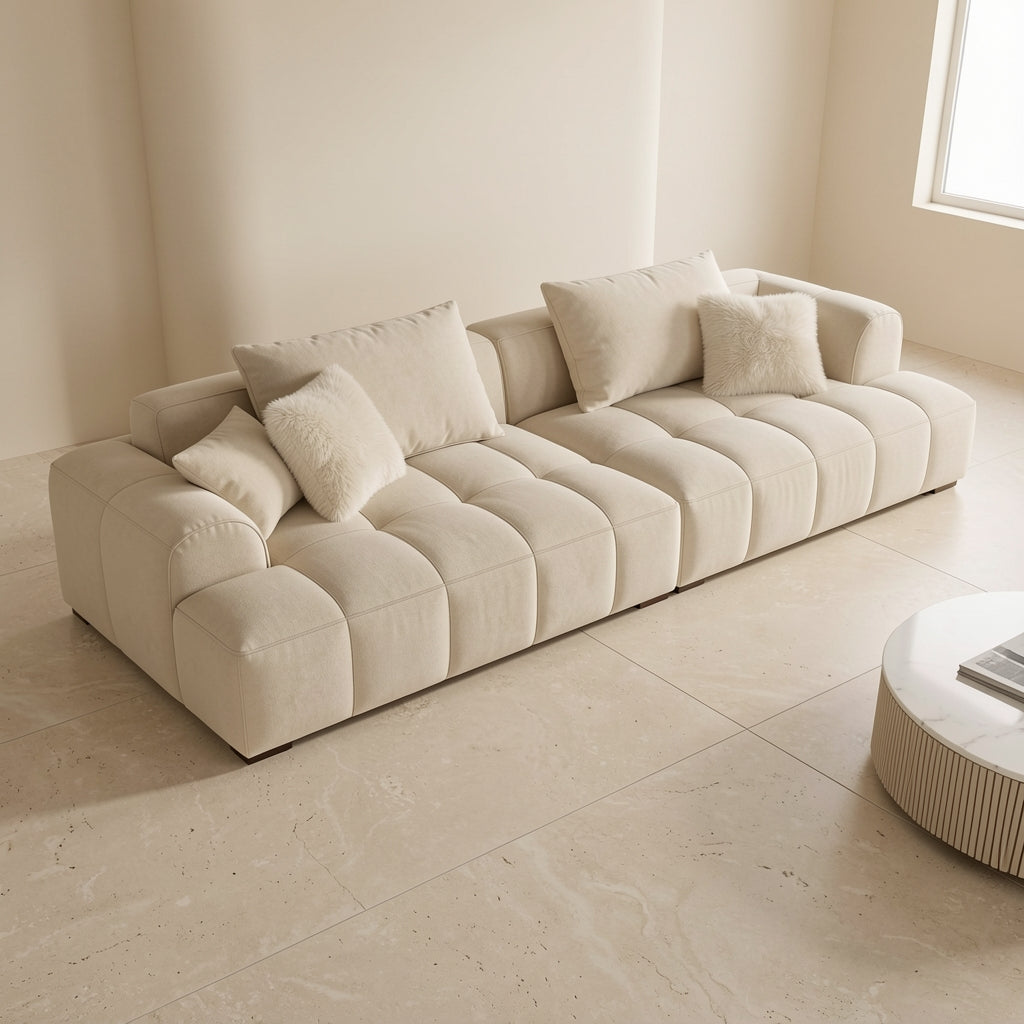 Modern L-shaped Sofa (DYLX647) in elevated