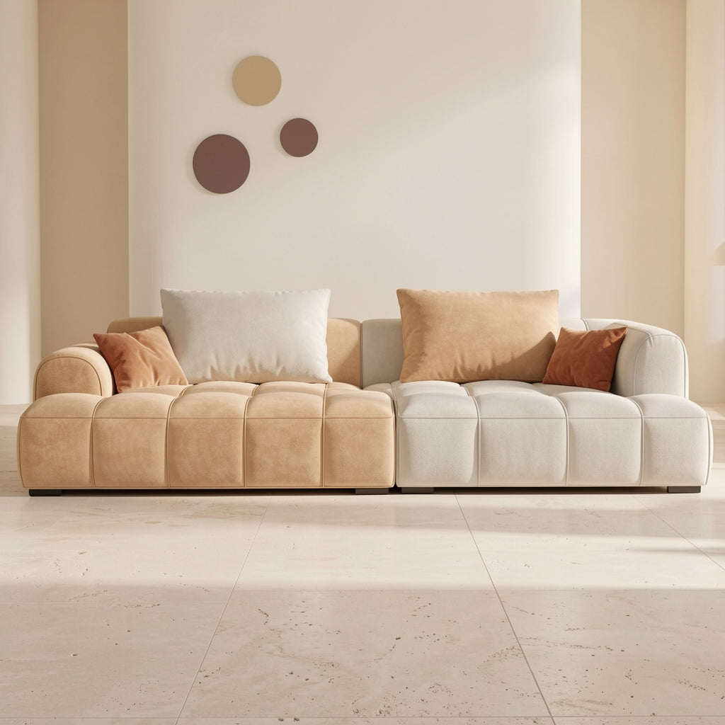 Modern L-shaped Sofa (DYLX647) in front