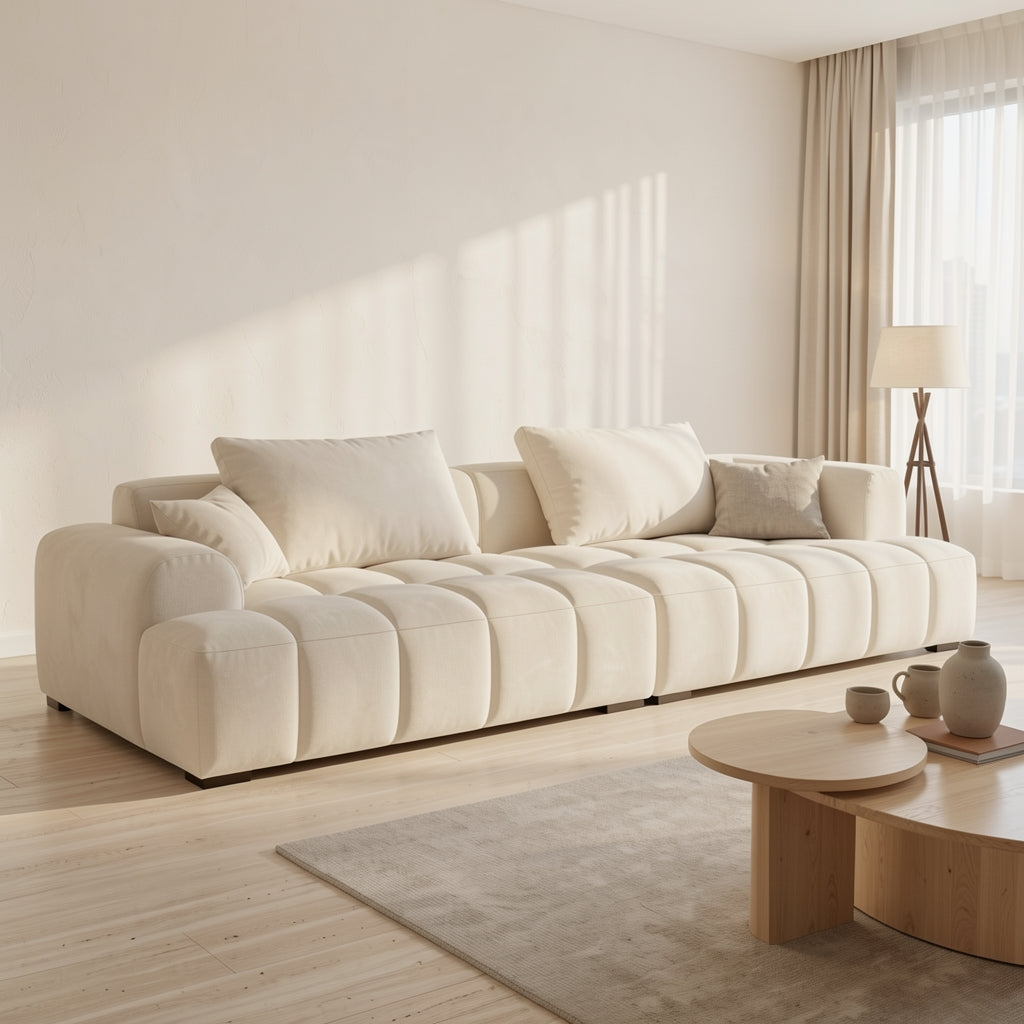 Modern L-shaped Sofa (DYLX647) in soft oak daylight