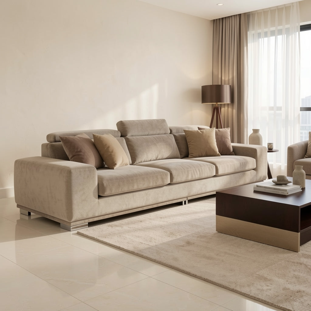 Black Sofa (YM都林沙发) in marble bronze