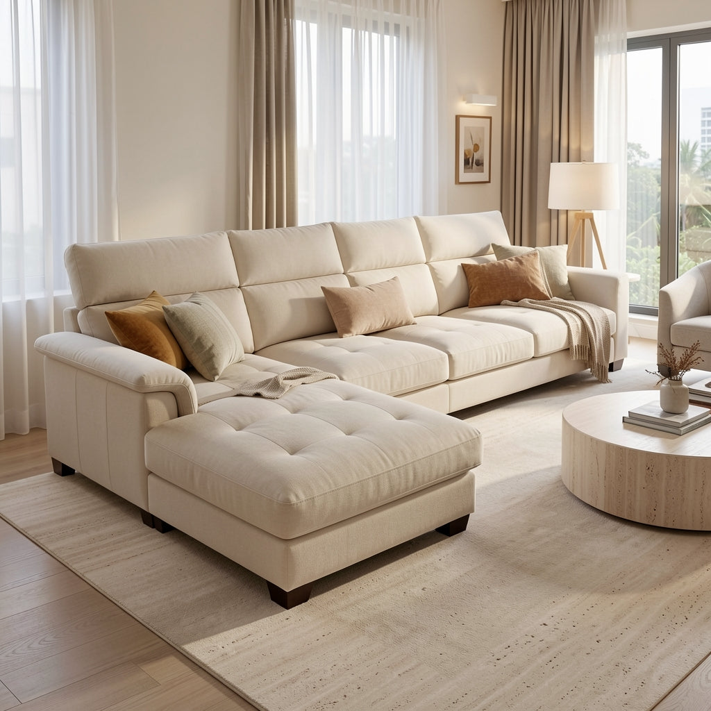 Modern Chaise Sofa (DYJUMJ60304) in home staged