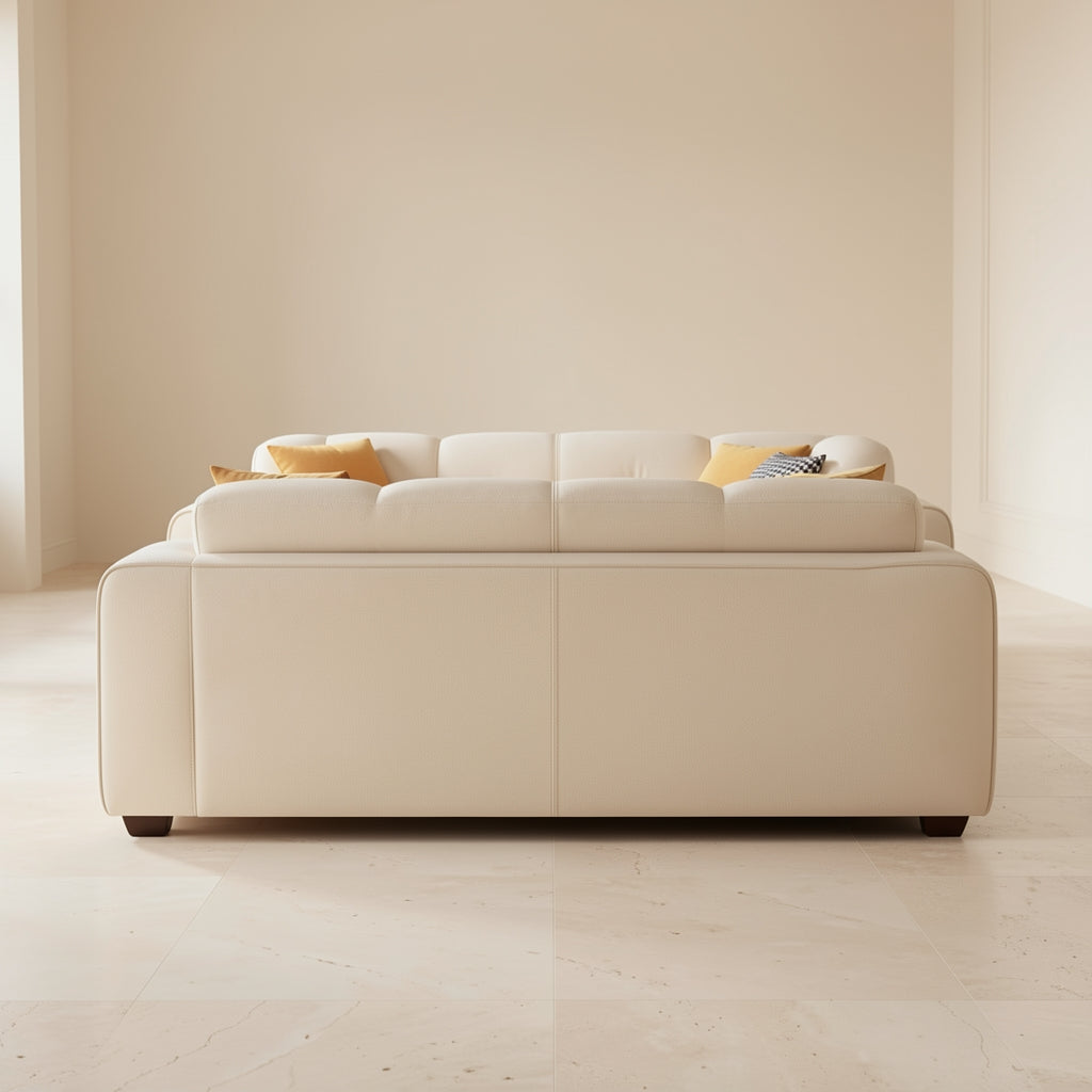 White Sectional Sofa (DYZN858) in back