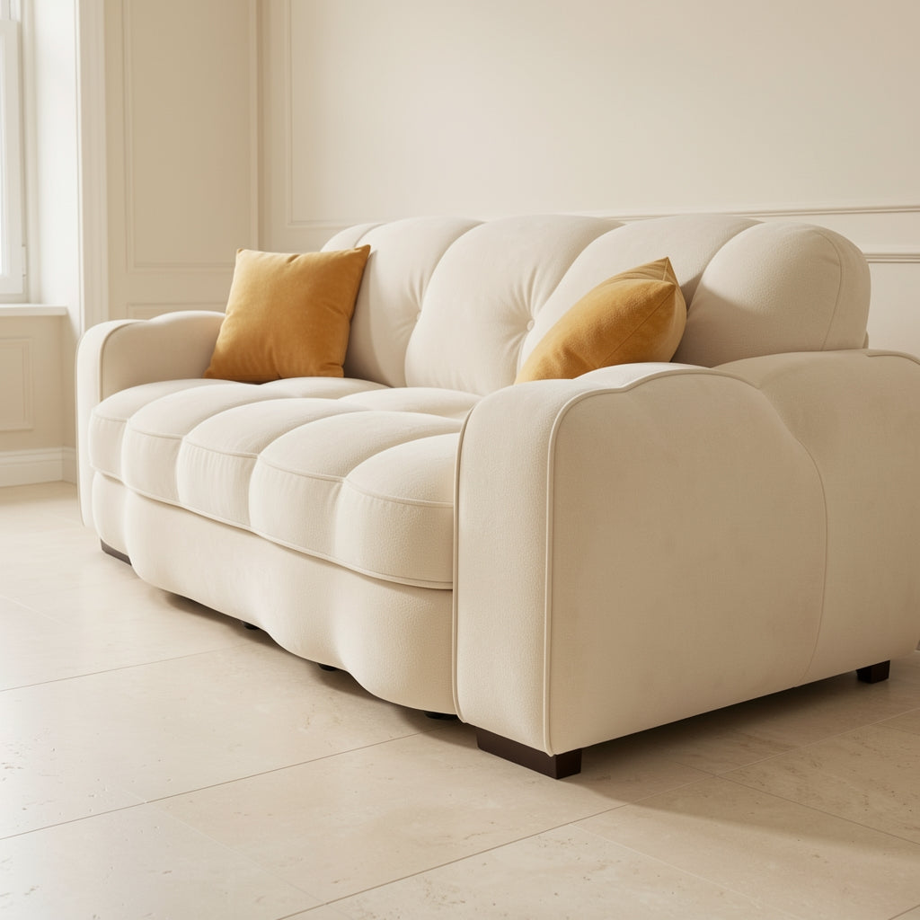 White Sectional Sofa (DYZN858) in low