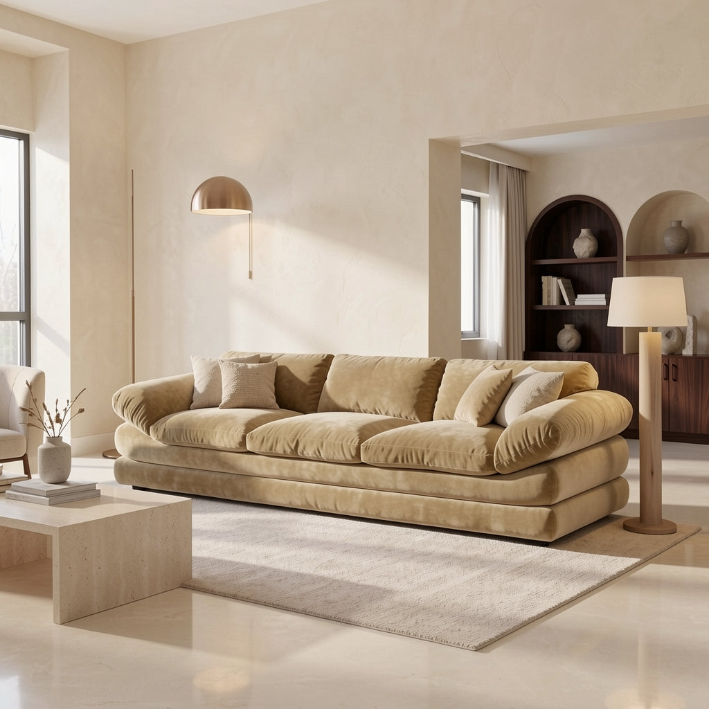 Tan Sofa (GD太阳沙发) in marble bronze