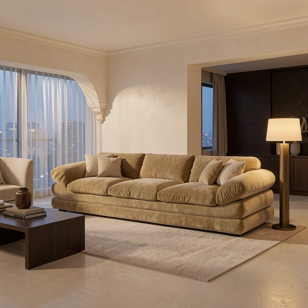 Tan Sofa (GD太阳沙发) in urban dusk