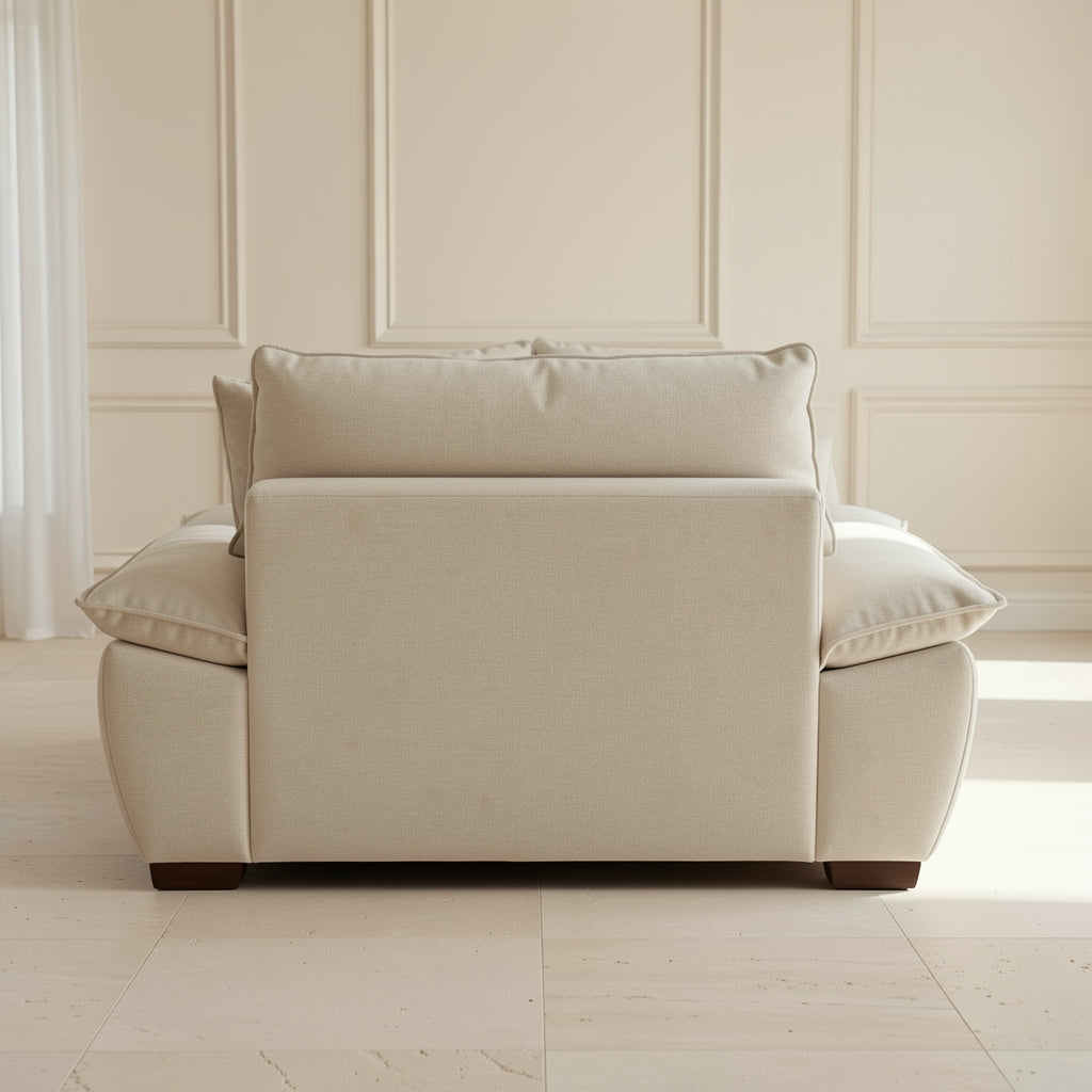 Modern Beige Sofa (DYZN8118) in back