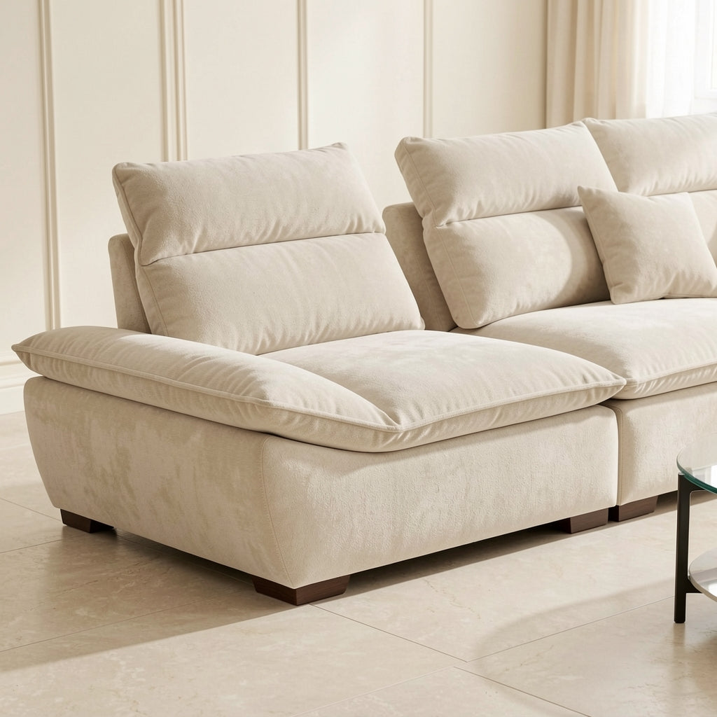 Modern Beige Sofa (DYZN8118) in low