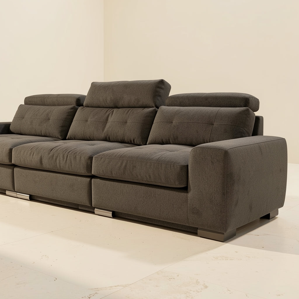 Black Tufted Sofa (DYDM018) in low
