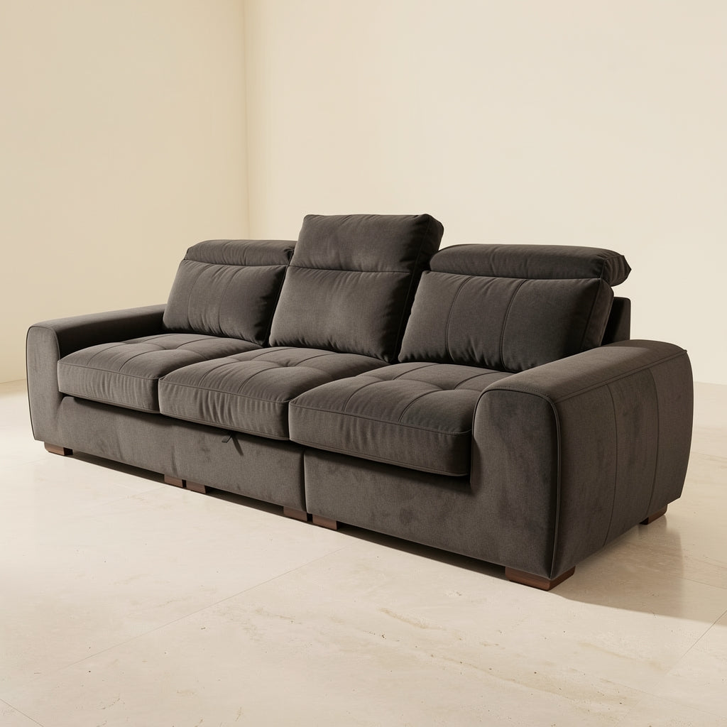 Black Tufted Sofa (DYDM018) in right