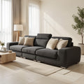 Black Tufted Sofa (DYDM018) in home staged