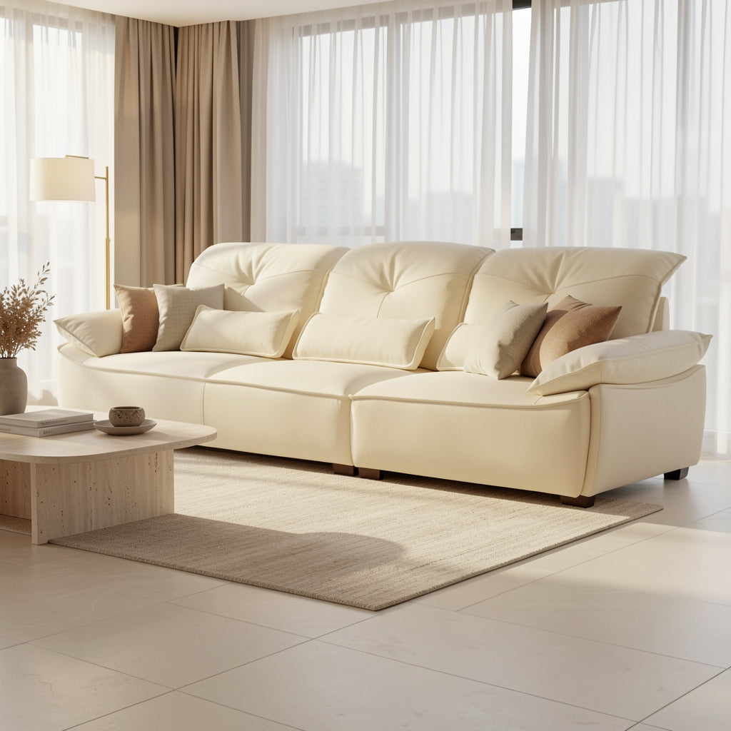 Brown Modern Sofa (DYJLSJ1048) in home staged