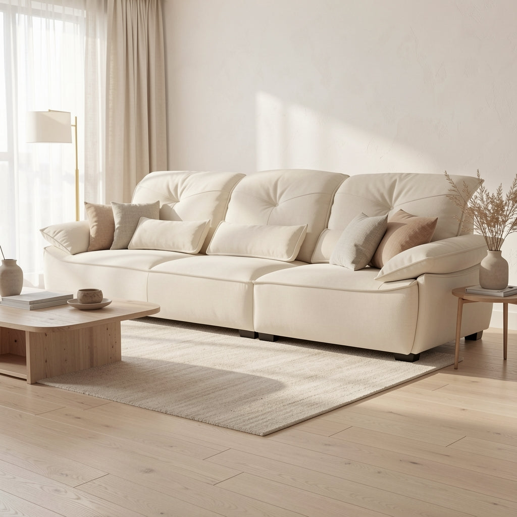 Brown Modern Sofa (DYJLSJ1048) in soft oak daylight
