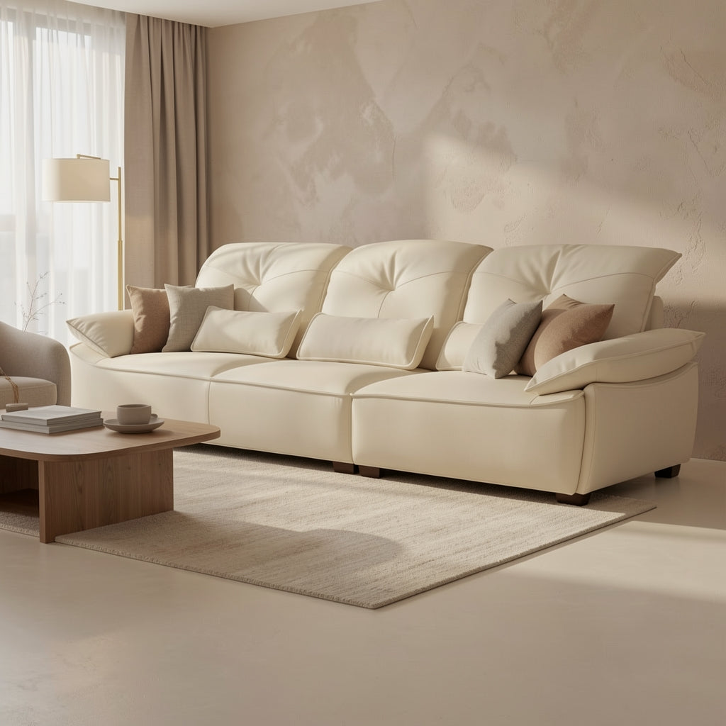 Brown Modern Sofa (DYJLSJ1048) in tonal taupe cocoon