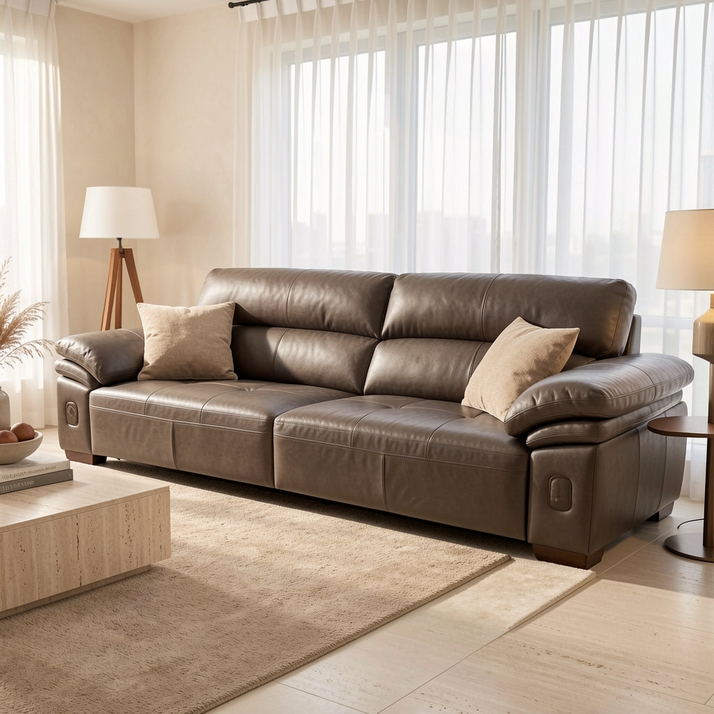 Dark Brown Sofa (DYJLSJ1051) in home staged