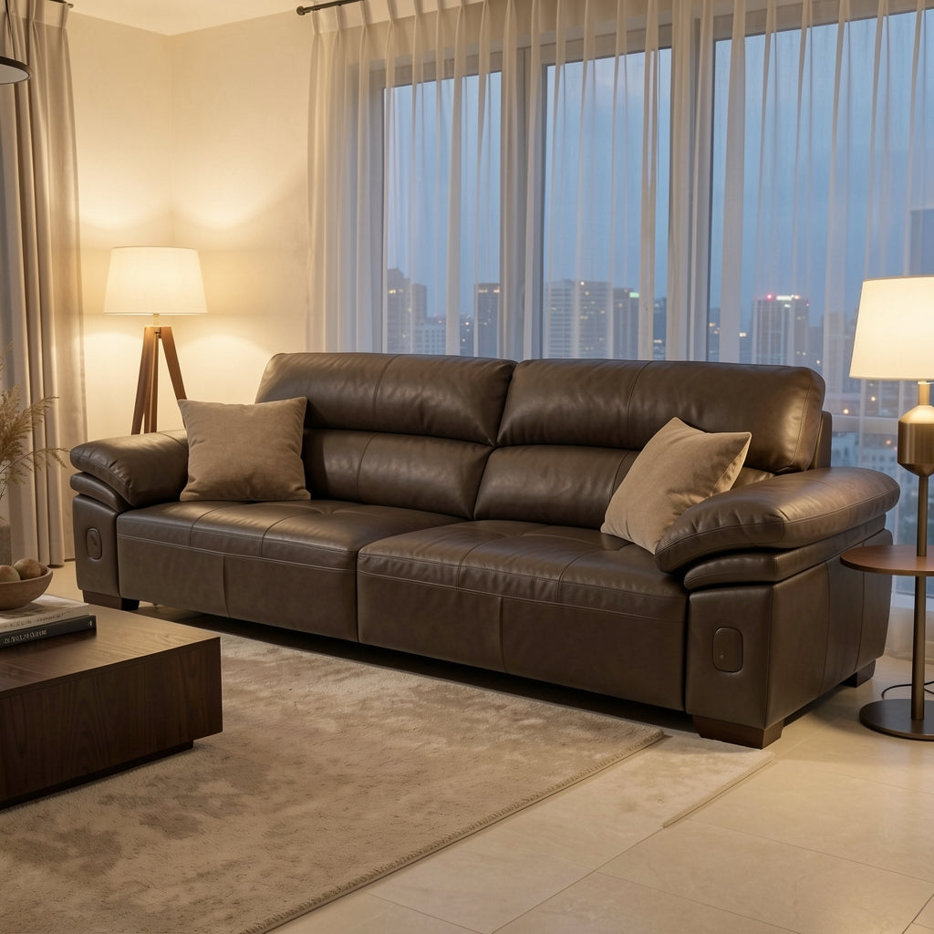 Dark Brown Sofa (DYJLSJ1051) in urban dusk