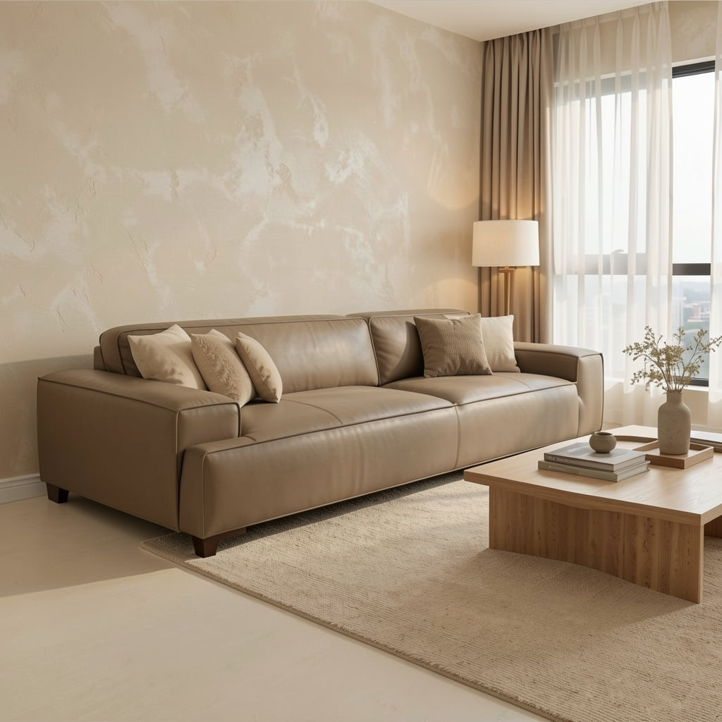 Dark Gray Sofa (DYZN202) in tonal taupe cocoon