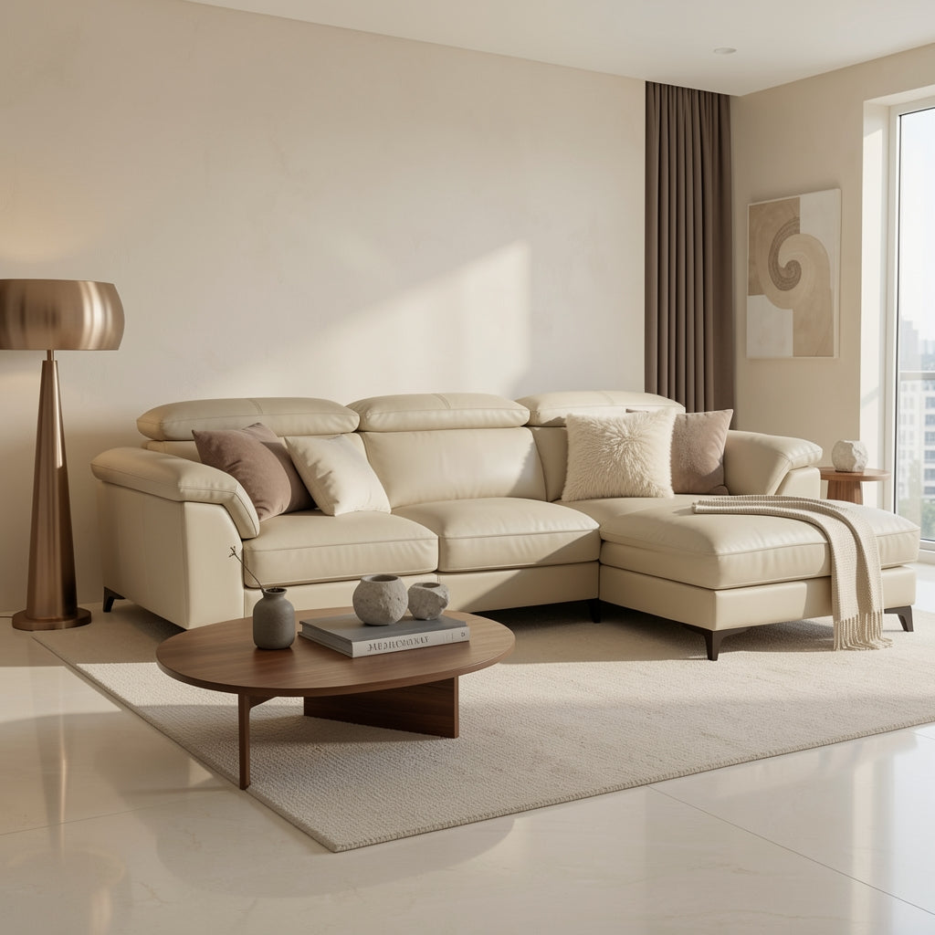 White Sofa (DYZN277) in marble bronze