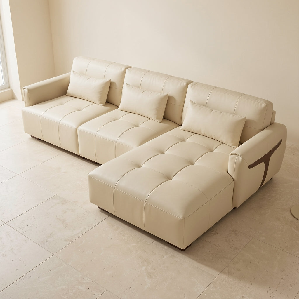 Modern L-shaped Sofa (DYZN212) in elevated