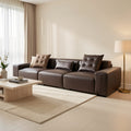 Dark Brown Sectional Sofa (GD29) in home staged