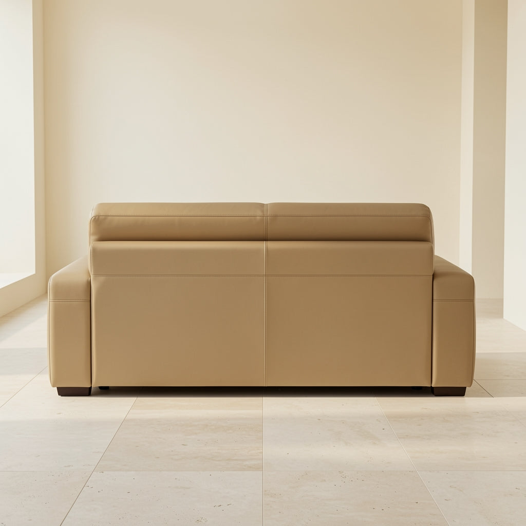 Brown Rectangular Sofa (GD35) in back