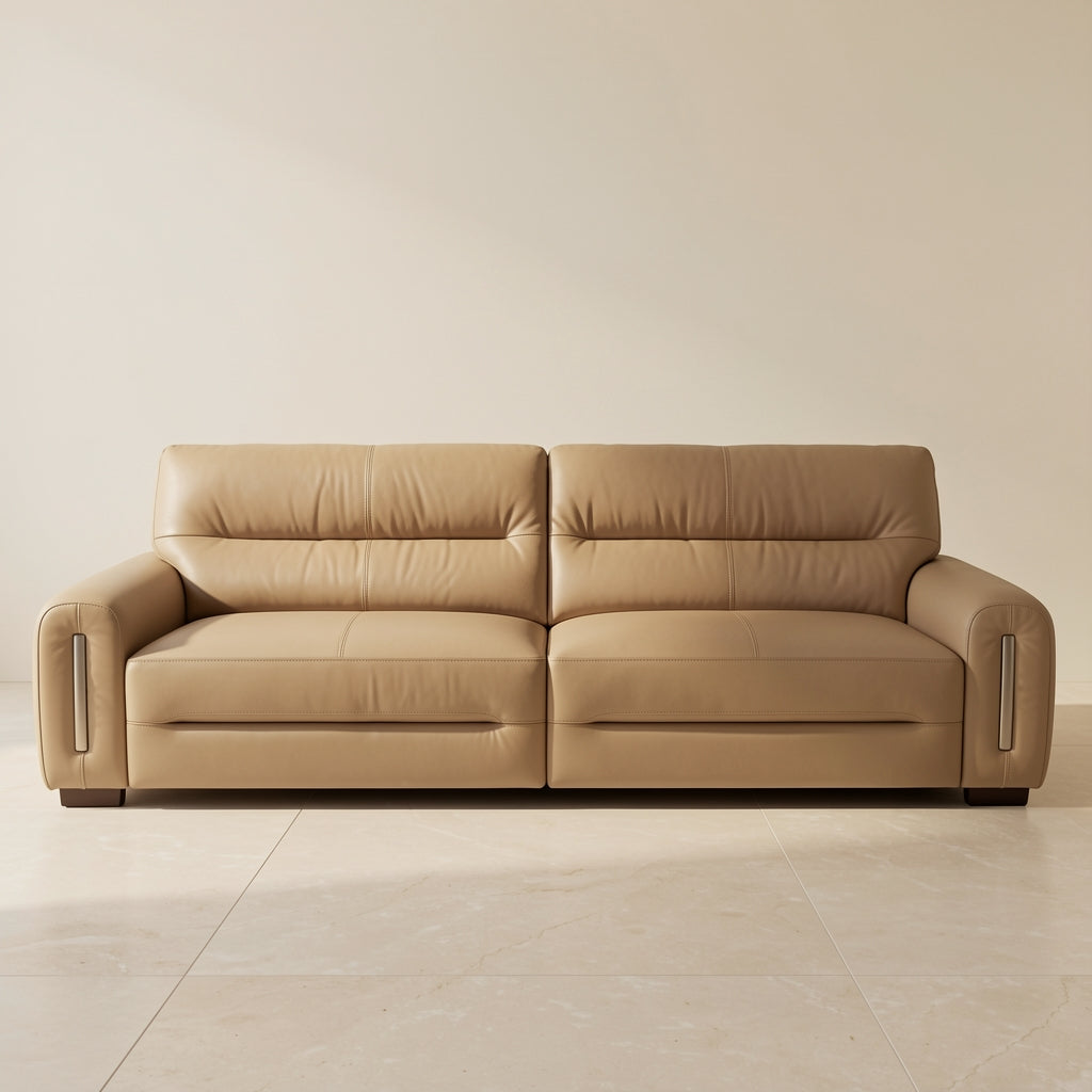 Brown Rectangular Sofa (GD35) in front
