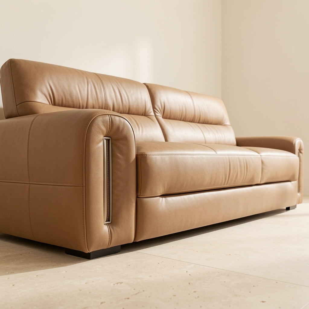 Brown Rectangular Sofa (GD35) in low