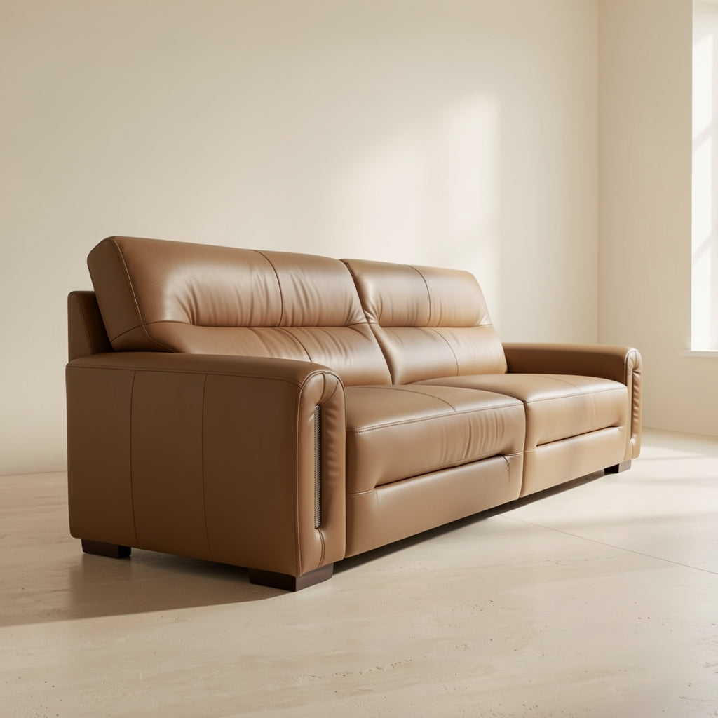 Brown Rectangular Sofa (GD35) in right