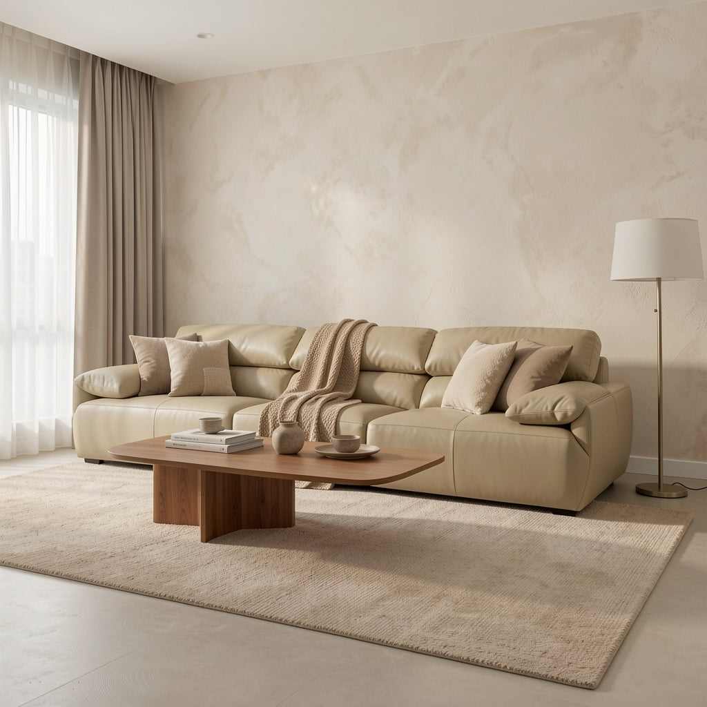 Cream Sofa (GD43) in tonal taupe cocoon