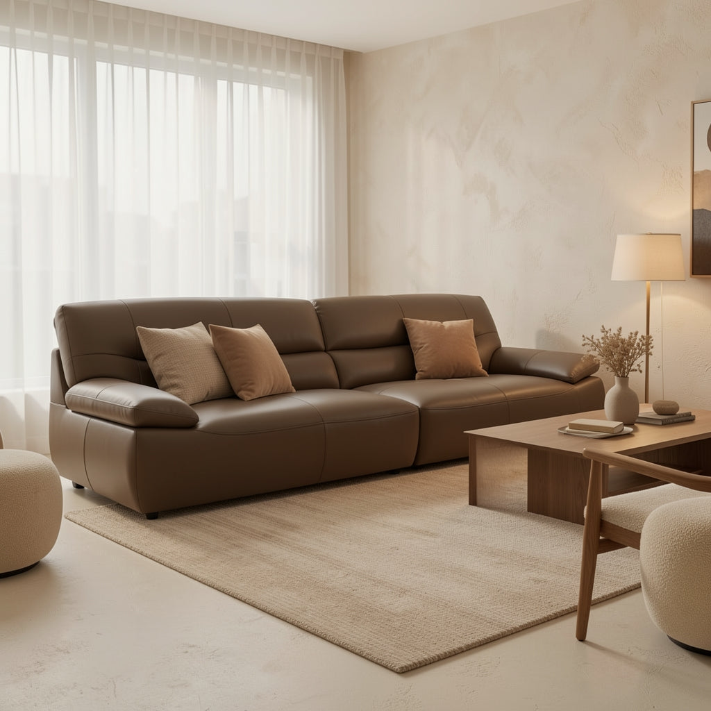 Gray Sofa (GD44) in tonal taupe cocoon