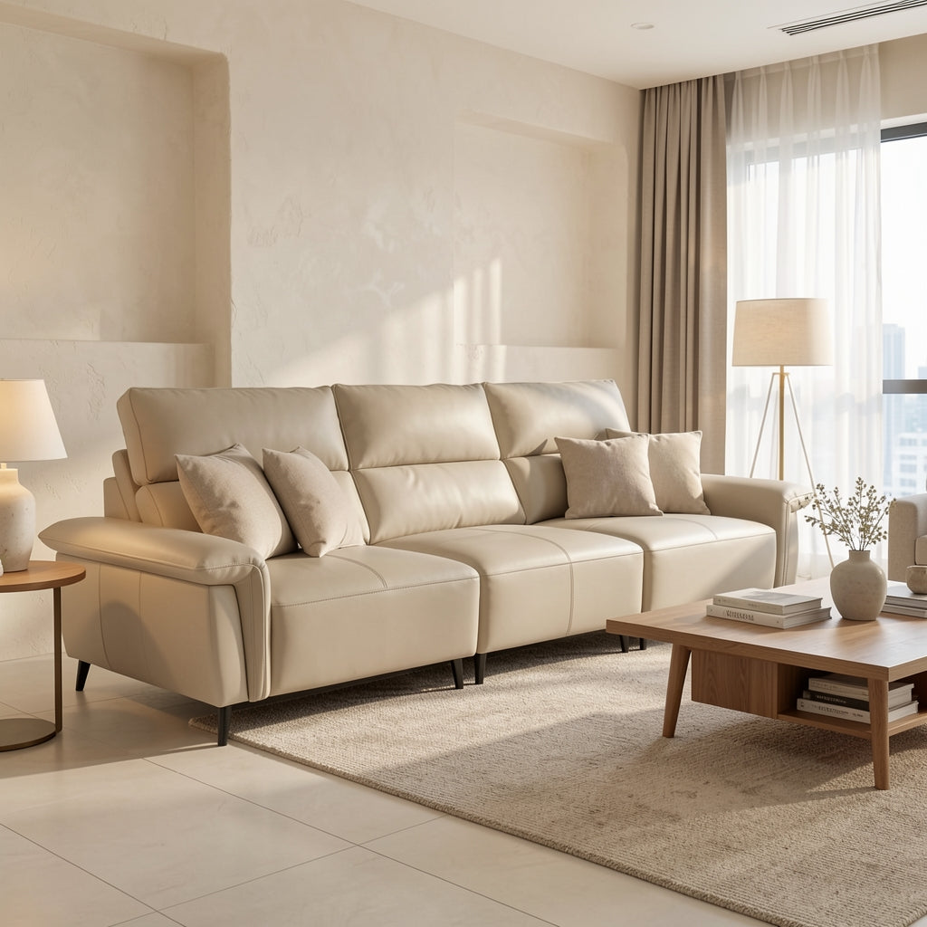 Light Gray Sofa (GD46) in home staged
