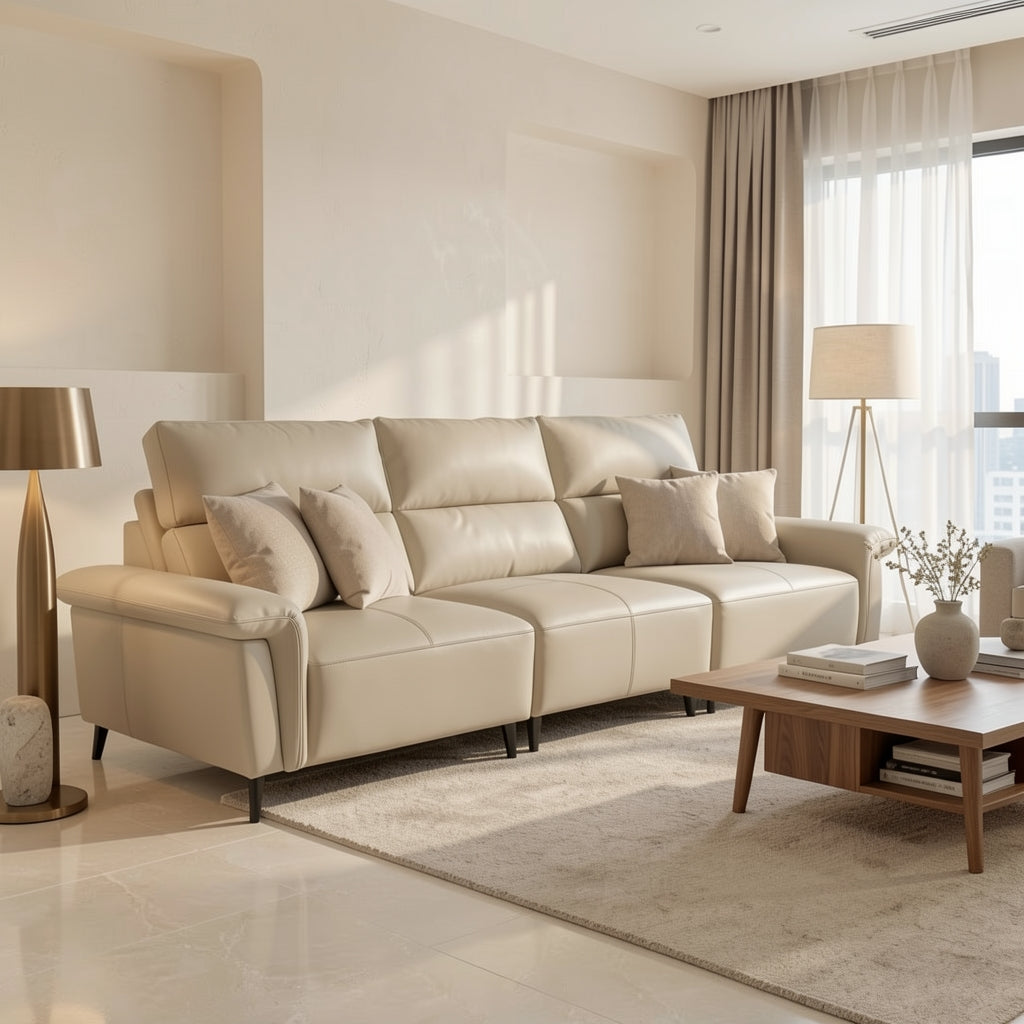 Light Gray Sofa (GD46) in marble bronze