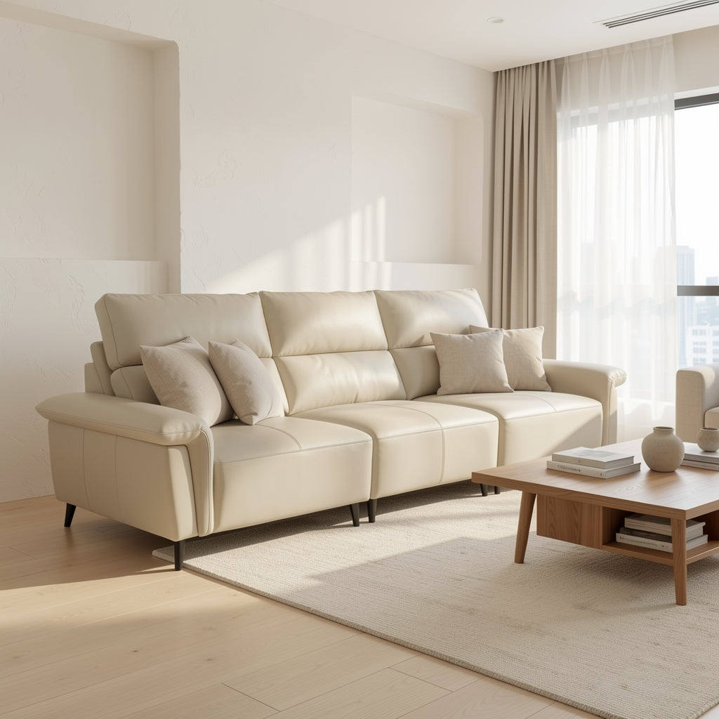 Light Gray Sofa (GD46) in soft oak daylight