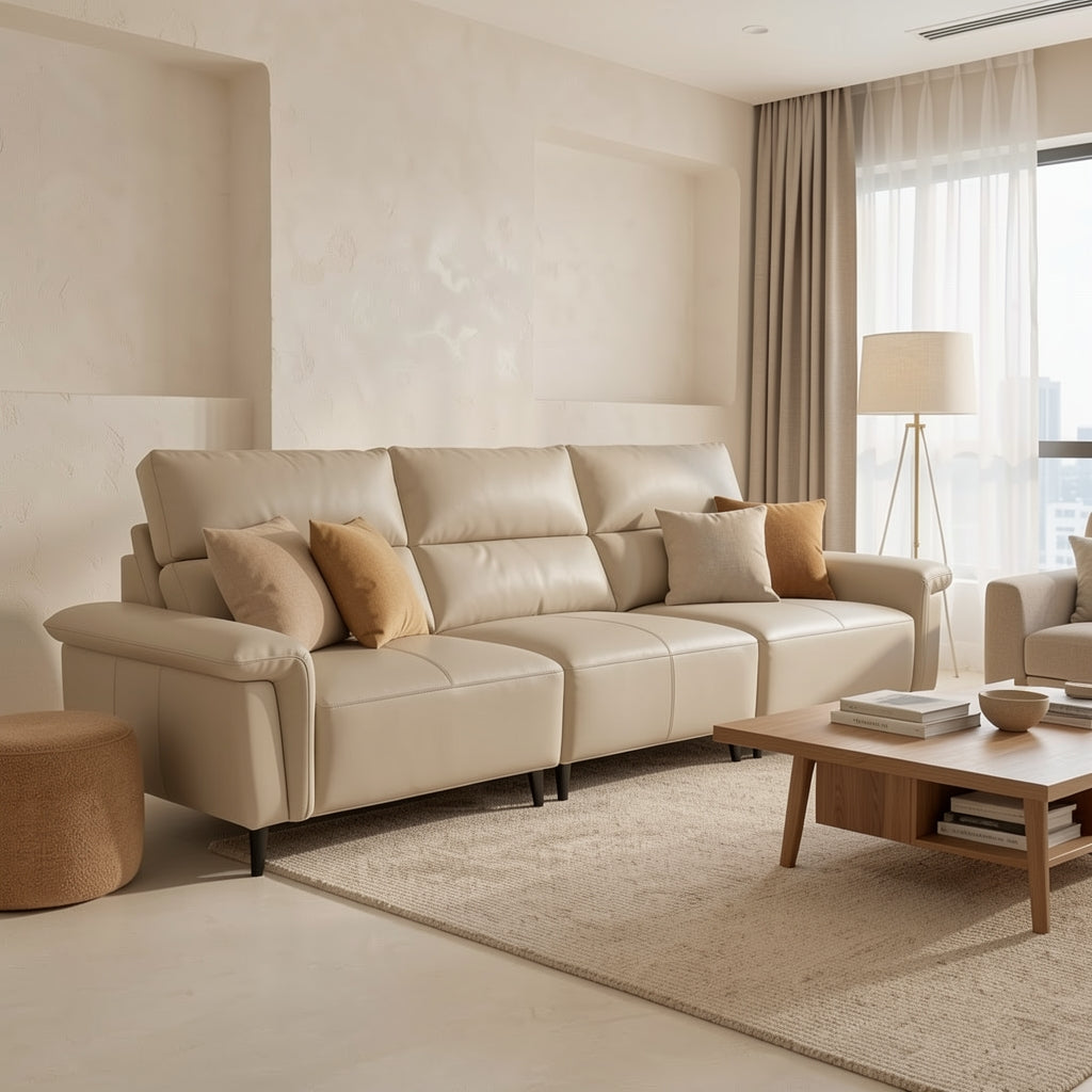 Light Gray Sofa (GD46) in tonal taupe cocoon