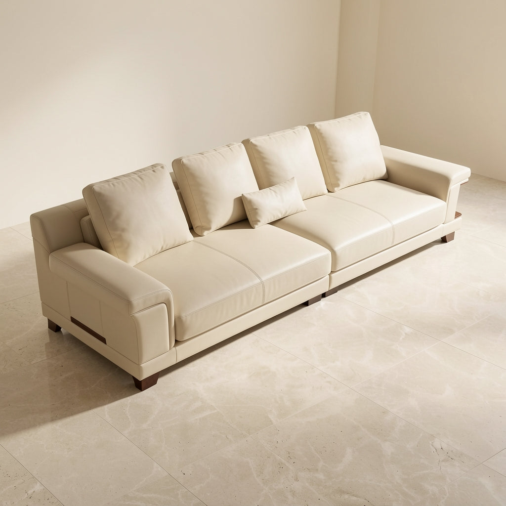 Light-Colored Low-Back Sofa (GD65) in elevated