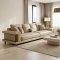 Light-Colored Low-Back Sofa (GD65) in home staged
