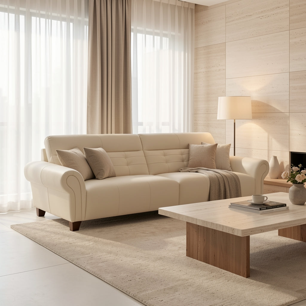 Tufted Sofa (GD71) in home staged