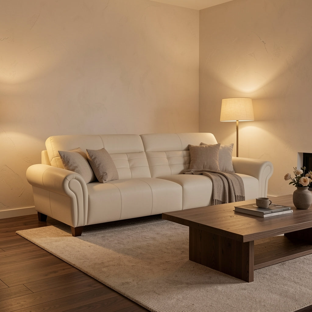 Tufted Sofa (GD71) in warm evening walnut