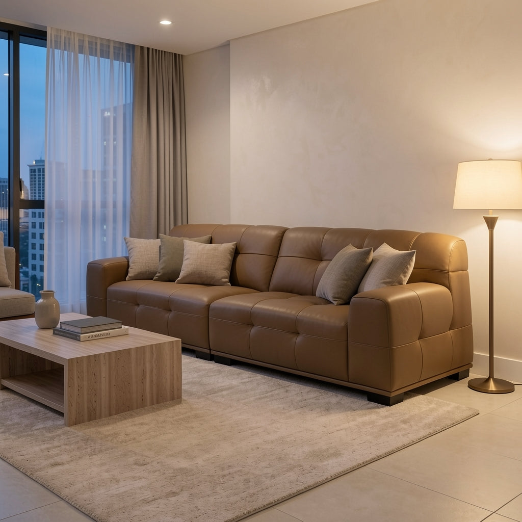Quilted Sofa (GD72) in urban dusk