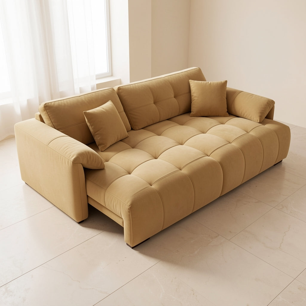 Mustard Yellow Sofa (DYYF1096) in elevated