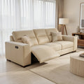 White Power Reclining Sofa (DYYF386) in home staged